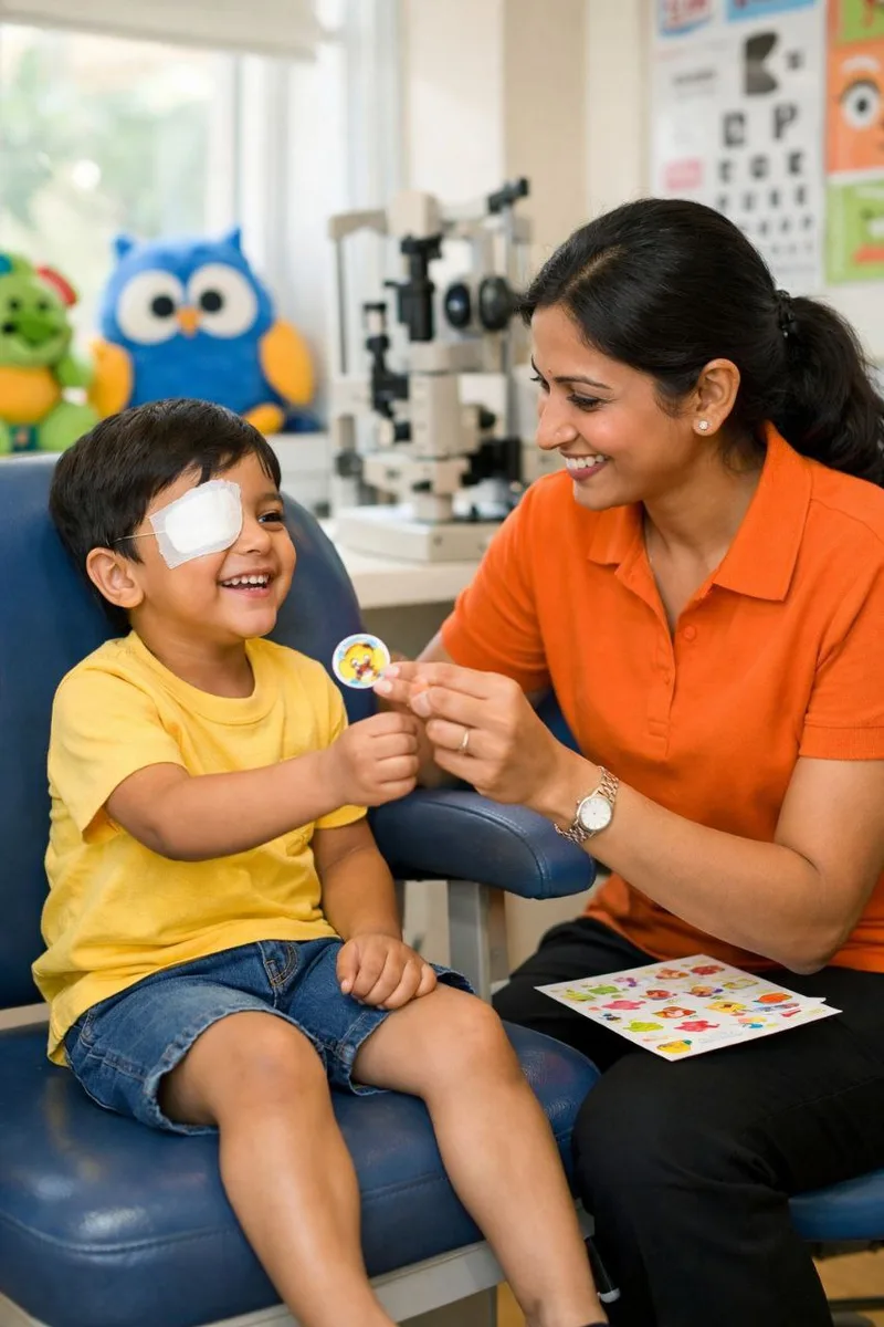 Children & Squint Eye Care at SGVEH Champa
